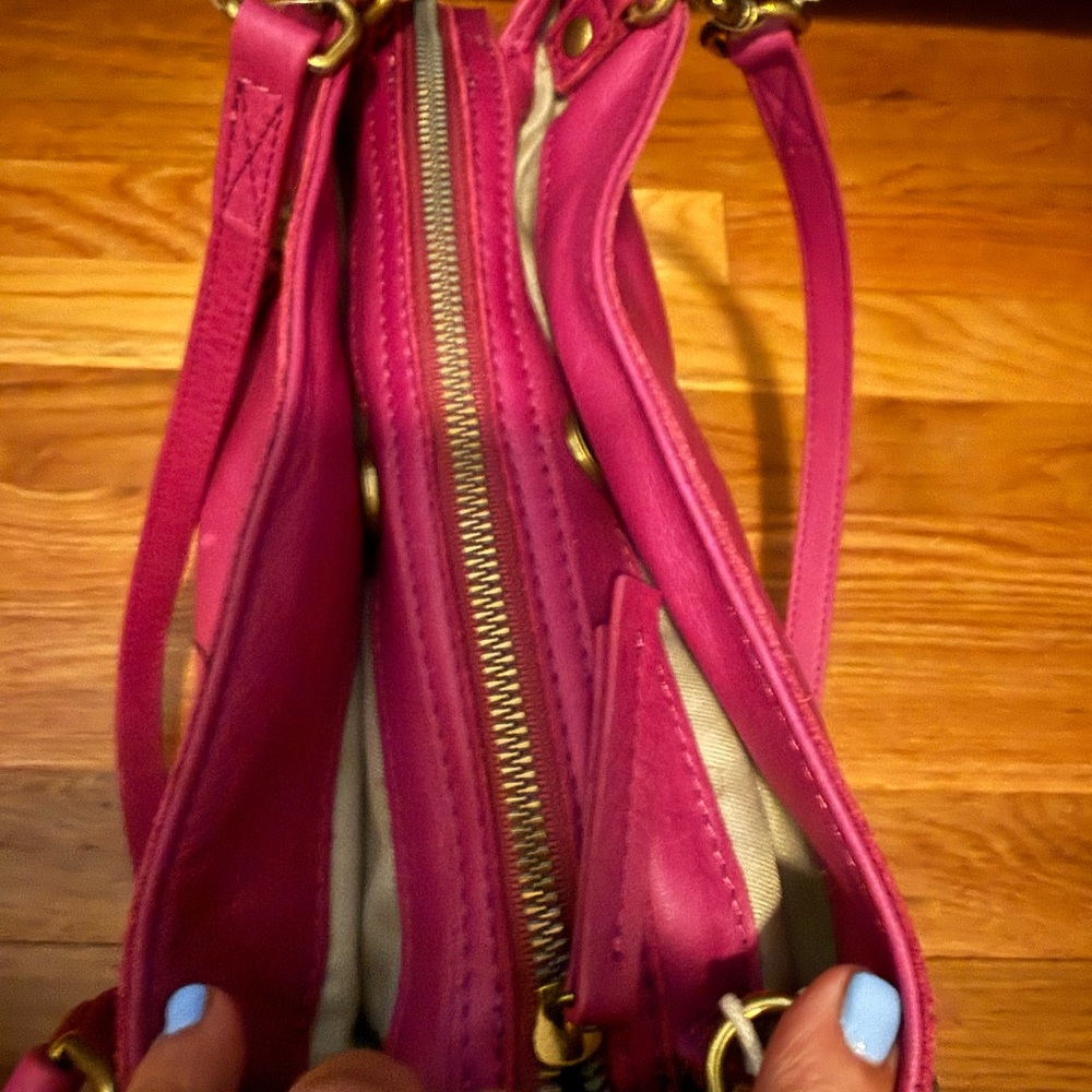 NWT American Leather Pink Studded Shoulder Bag - Picture 15 of 16